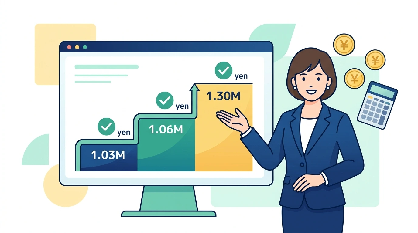 【図解】103万・106万・130万の壁とは？パート・バイトの税金と社会保険のイメージイラスト