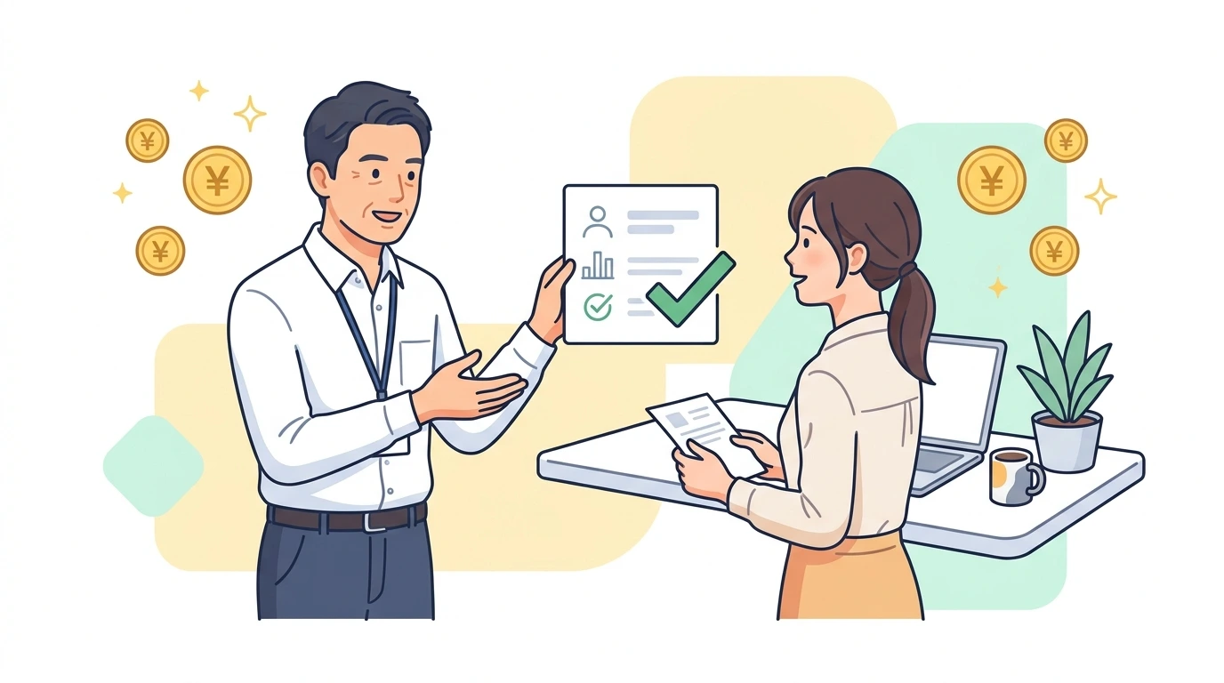 新入社員(1年目)も年末調整は必要?学生時代のバイト収入の扱いと書き方の制度・手続きイメージイラスト