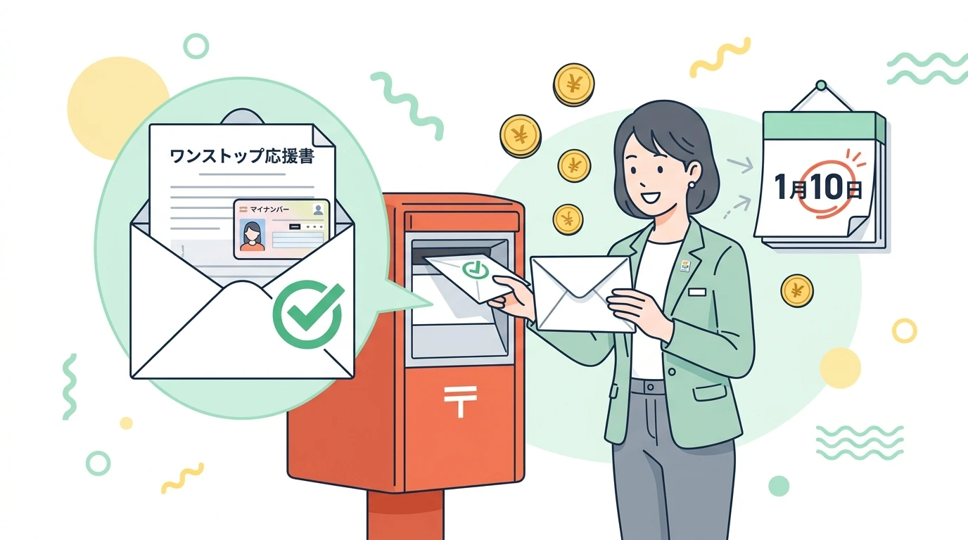 ふるさと納税は年末調整できない。ワンストップ特例と確定申告、何が違うのかの計算・シミュレーションイメージイラスト