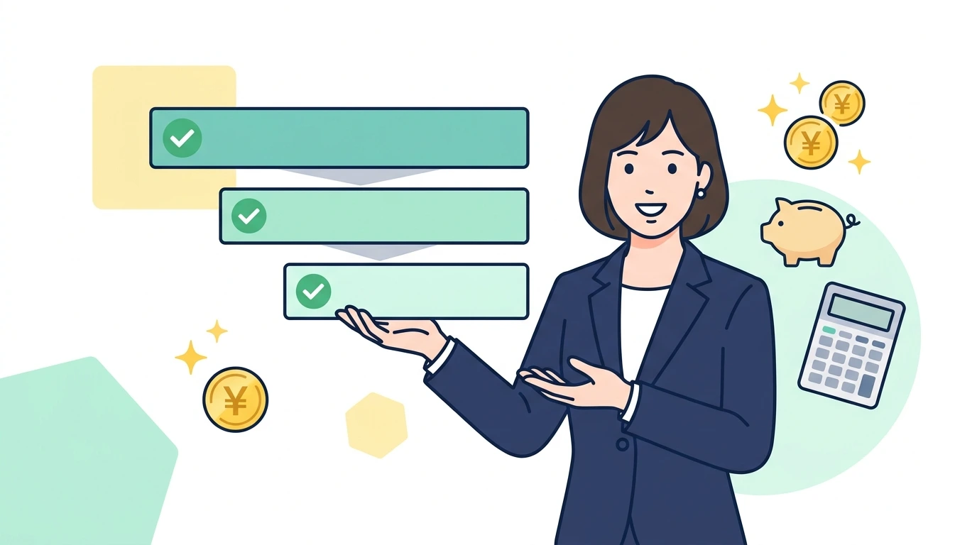 「収入（年収）」と「所得（手取り）」は何が違う？年収の壁と源泉徴収票の見方を整理するのイメージイラスト