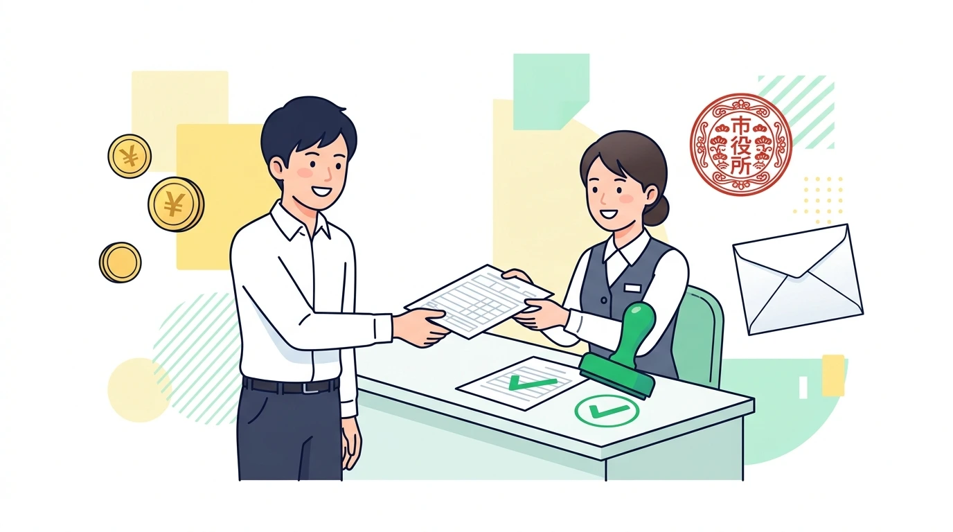 副業の「年間所得20万円以下」の罠!「確定申告は不要でも住民税申告は必須」の真実の計算・シミュレーションイメージイラスト