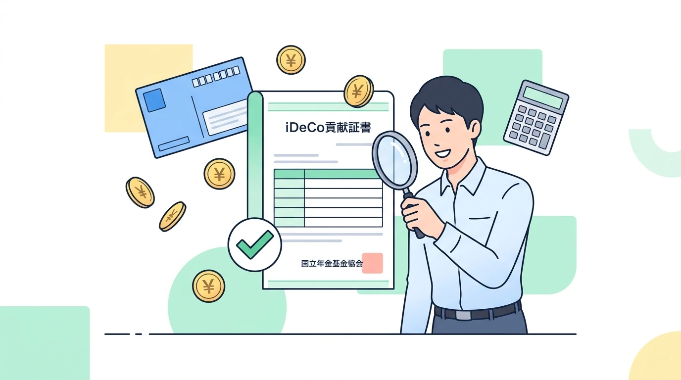 「給与所得者の保険料控除申告書」の一番下「社会保険料控除・小規模企業共済等」の書き方の完了・申告イメージイラスト