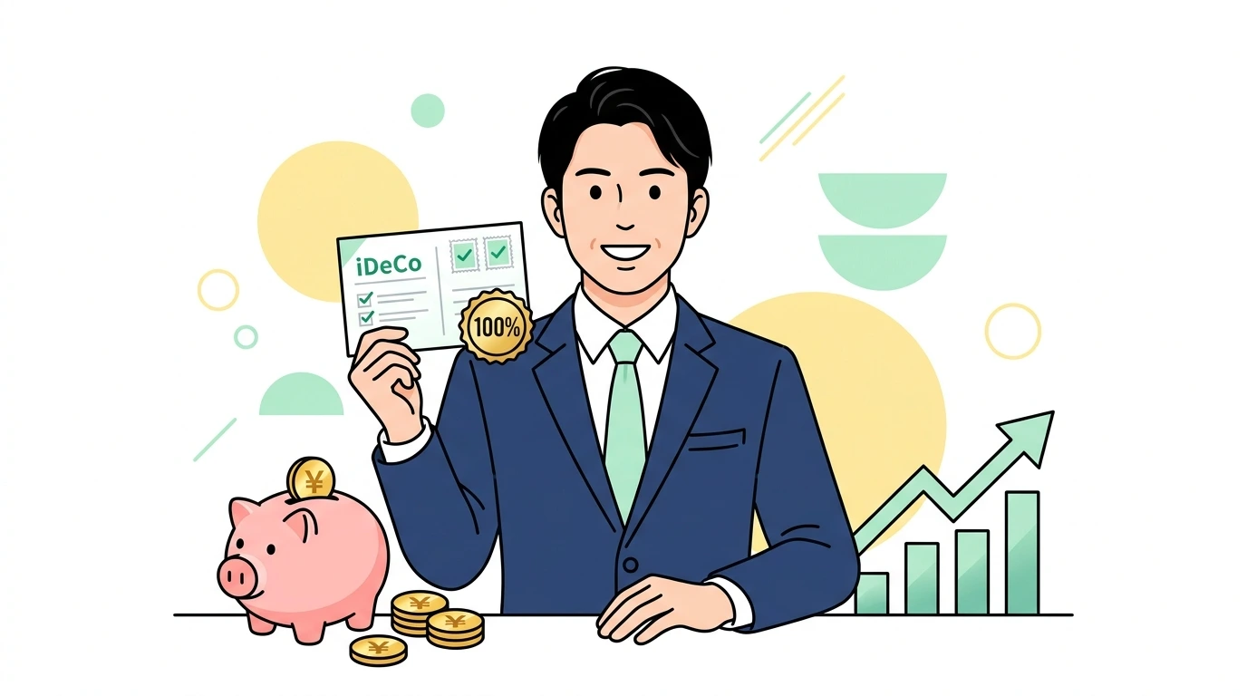 iDeCo（個人型確定拠出年金）の年末調整。小規模企業共済等掛金控除の書き方と「掛金払込証明書」ハガキの扱いのイメージイラスト