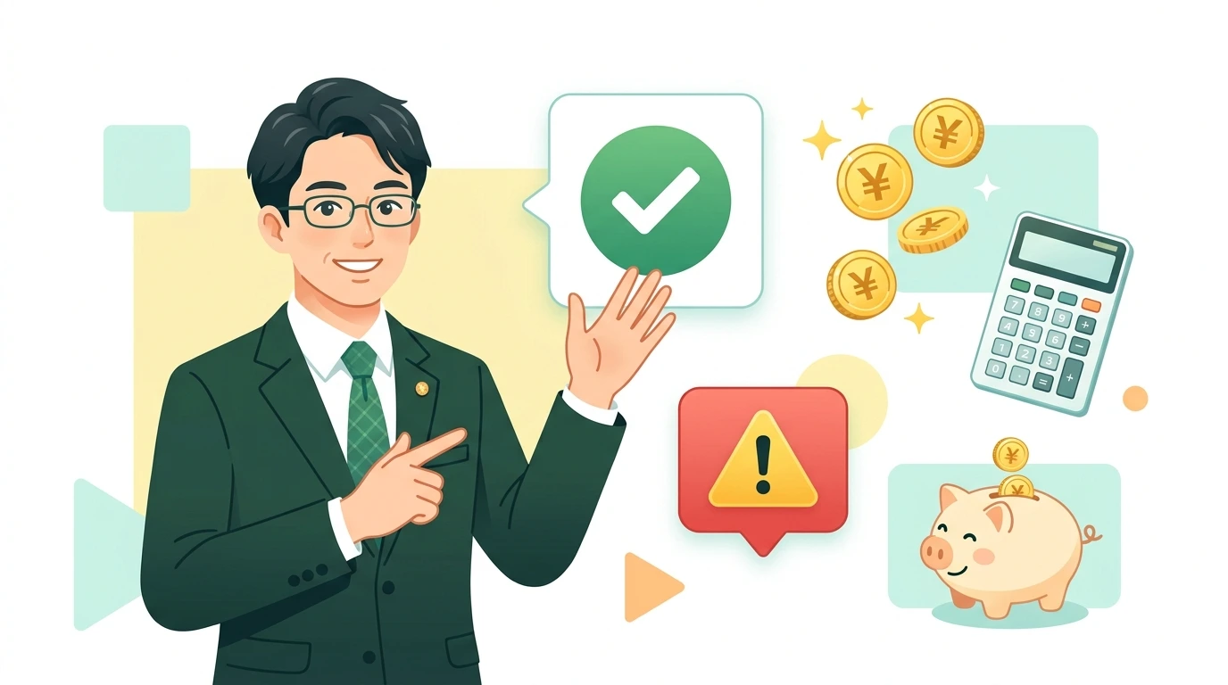 【副業サラリーマンの年末調整】副業収入は年末調整で会社に申告する?20万円以下なら会社に言わなくていい?の計算・シミュレーションイメージイラスト
