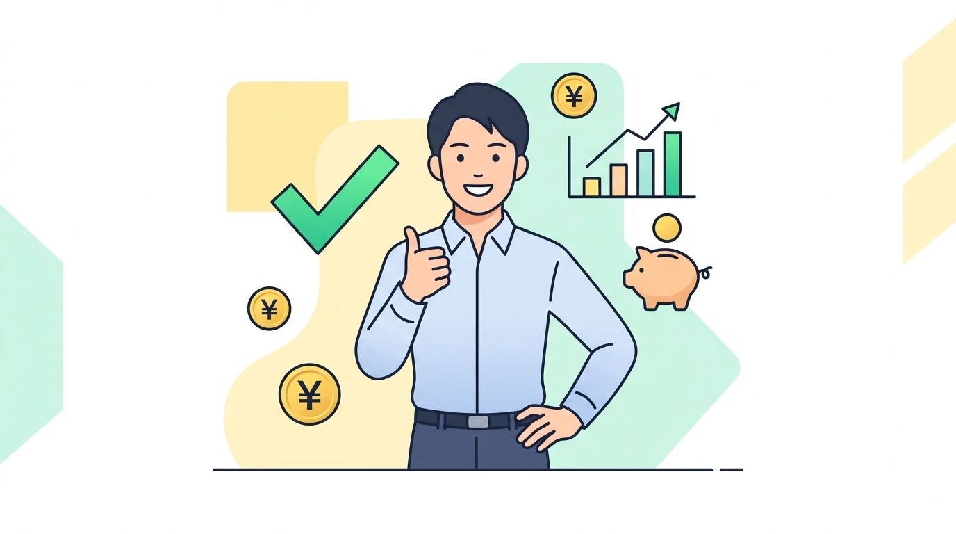 メルカリ・ヤフオク・不用品売却の売上は年末調整に関係ある?生活用動産の非課税ルールの完了・申告イメージイラスト