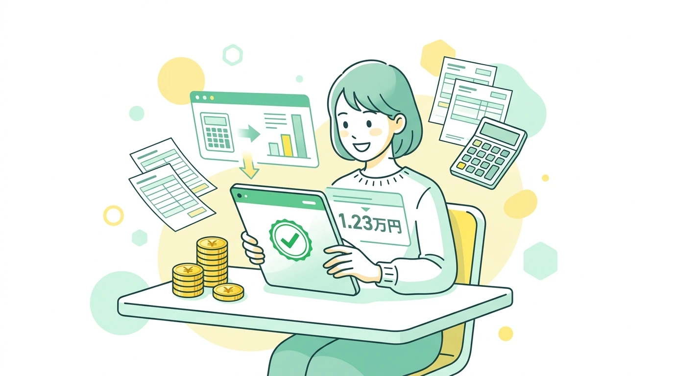 親が自営業・個人事業主の場合、子どもが「専従者給与」をもらっている時の年末調整ルールの計算・シミュレーションイメージイラスト